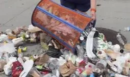 emptying a bin