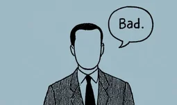 a man saying bad 