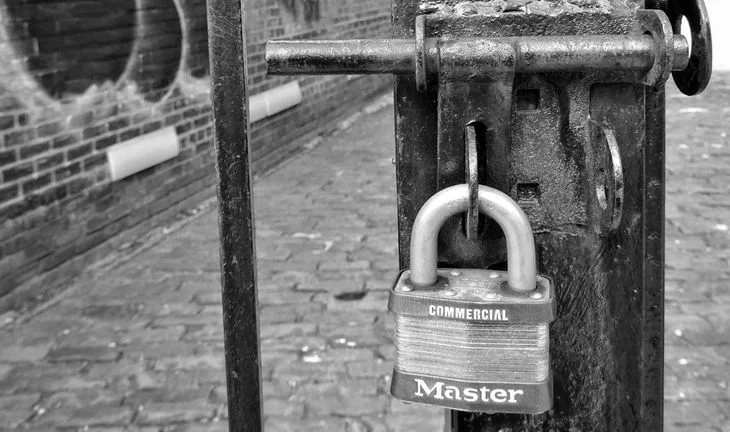 a padlock