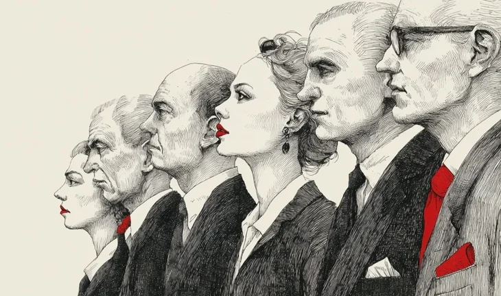 recruiters in a line 